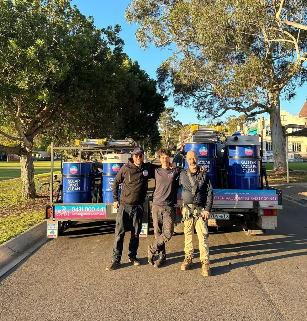 urban gutters cleaning team in canberra