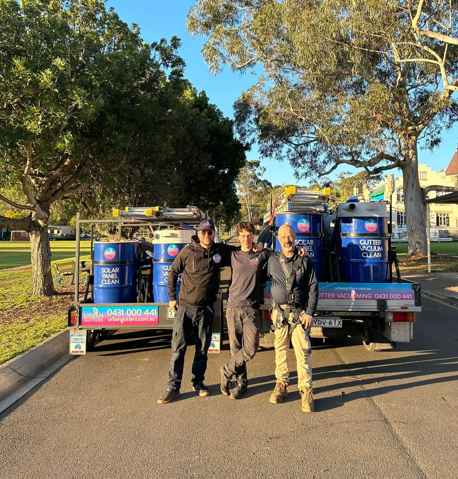 urban gutters cleaning team in canberra